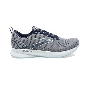 Brooks Levitate 5 Womens Road Running Shoes Grey/Navy/White | USA-HKY531906